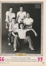 98 Degrees Pink teen magazine pinup clipping barefoot boy band pix Teen People - £2.79 GBP