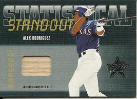2002 Leaf Rookies &amp; Stars Statistical Standouts Material A Rodriguez 2 Rangers - £6.28 GBP