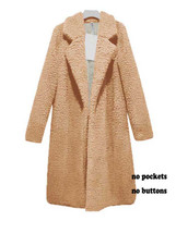 2022 Autumn Long Winter Coat Woman   Coat Women Warm Ladies  Teddy Jacket Female - £62.05 GBP