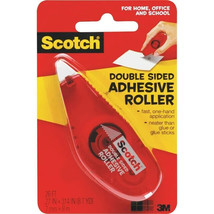 Scotch Double Sided Adhesive Rollers Each Is 0.27 In x 312 In (8.6 Yds) 1 Pack - £6.83 GBP