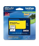 Brother 36mm (1.4&quot;) Black on Yellow Tape for P-Touch, 8m (26.2 ft) - £44.97 GBP