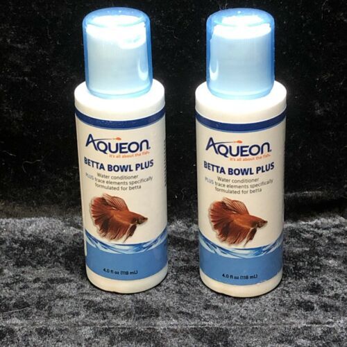 Aqueon Betta Bowl Plus Water Conditioner & Dechlorinator 2 Pack Exp 2/24 - $8.90