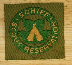Vintage BSA Boy Scout Square Patch SCHIFF Scout Reservation Gauze Back 1... - $19.79