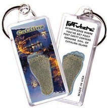 Catalina Island FootWhere® Souvenir Keychain. Made in USA - £6.36 GBP