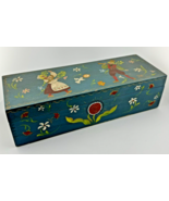 Hand painted Felted Lined Norwegian Folk Trinket Box Gerry Neustrom Sali... - £58.50 GBP