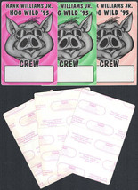 Group of 3 Different OTTO Cloth Crew Backstage Passes from the Hank Will... - £9.00 GBP