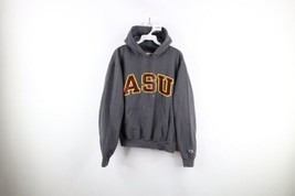 Vintage Champion Mens Small Faded Spell Out Arizona State University Hoodie Gray - £43.11 GBP