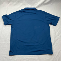 Nike Mens Golf Polo Shirt Blue Short Sleeve Evans Auto Exchange Athleisu... - £12.63 GBP