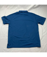 Nike Mens Golf Polo Shirt Blue Short Sleeve Evans Auto Exchange Athleisu... - £12.41 GBP