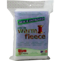 Warm Company Fleece Polyester Sew-In Batting-36&quot;X45&quot;  - £13.46 GBP