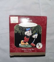 Hallmark Walt Disney 1997 Mickeys Long Shot ornament Mickey &amp; Co Golfing Mouse - £7.18 GBP