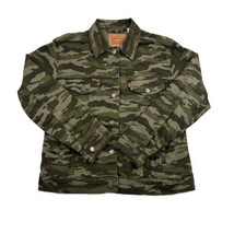 Levis Denim Jacket Camo Womens M Button Up Long Sleeve NWOT - £22.86 GBP