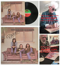 Graham Nash Henry Diltz signed Crosby Stills & Nash album vinyl COA exact proof