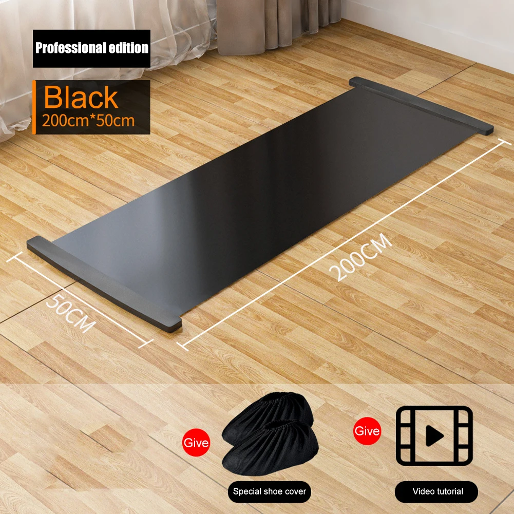 140/180/200cm  Fitness Glide Plate for Ice Hockey Roller Skating Leg Exercise Ma - £135.96 GBP