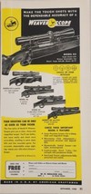 1956 Print Ad Weaver Rifle Scopes 5 Models Shown El Paso,Texas - $17.65
