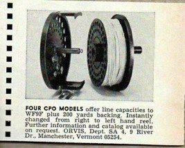 1972 Print Ad Orvis CPO Model Fly Fishing Reels Manchester,VT - £6.75 GBP