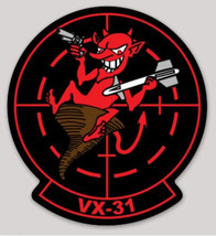 4&quot; Navy VX-31 Dust Devils Squadron Sticker Decal Usa Made - £15.66 GBP