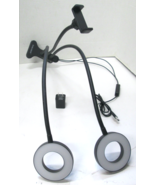 Dakason Phone Mount with 2 LED Ring Lights &amp; Power Supply - $18.99