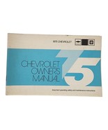 1975 Chevrolet Owner’s Manual ORIGINAL Impala Caprice Nova Camaro El Camino - $14.99