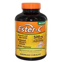 American Health 500 Mg Ester-C with Citrus Bioflavonoids, 240 Vegetarian Capsule - £25.55 GBP