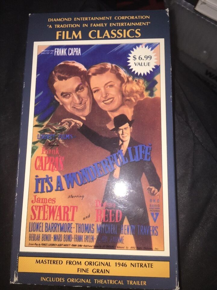 its a wonderful life vhs 1947 film classics frank capra - $5.89
