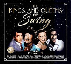 Various Artists : The Kings &amp; Queens of Swing CD Box Set 4 discs (2018) Pre-Owne - £11.90 GBP
