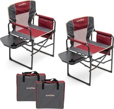 Sunnyfeel Camping Directors Chair, Heavy Duty,Oversized Portable Folding... - $168.96