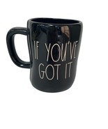 Rae Dunn Halloween Mug If You&#39;ve Got It Haunt It Fun Black Large Cup - $14.48 CAD