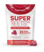 Humann SuperBeets Chews Nitric Oxide Booster Blood Pressure Support 60 C... - $29.99