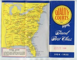 Quality Courts Motel Directory 1954 - 1955 Travel First Class - £9.44 GBP