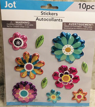 Jot 10pc Stickers /Autocollants “FLOWERS”. ShipN 24HOURS - $206.04 MXN