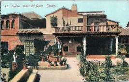 Casa del Greco Toledo Jardin Garden Spain Postcard - £5.77 GBP