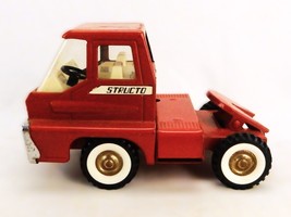 Red Pressed Metal Truck Cab, Structo &quot;Turbine&quot;, Fifth Wheel, Good Cond, TNK-10 - $39.15