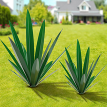 Large Agave Sculpture Rustic Metal Agave Plant Outdoor Interior Decoration  - £49.56 GBP