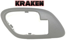 Inside Door Handle Bezel For Chevy GMC Truck Tahoe Suburban 1995-1999 Left Gray - £8.67 GBP