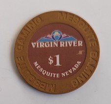 Virgin River Hotel Casino Bingo Mesquite, Nevada $1 Casino Chip - £2.32 GBP