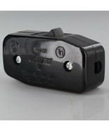 4 Pack: Black Inline Cord Switch - Leviton Rocker Style Feed Thru On/Off... - $19.95