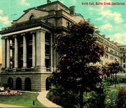 North End Battle Creek Sanitarium Battle Creek Michigan MI 1911 Postcard - £4.42 GBP