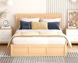 Merax Full Size Wood Platform Bed with Underneath Storage and 2 Drawers,... - $868.99