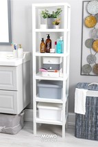 Shelf 6 Tiers Organizer Plastic Shelving Unit White, Bookshelf, Bathroom... - $69.10