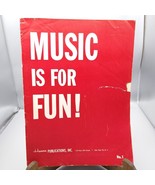 Vintage Music is for Fun Sheet Music Catalog No 1, Hansen 1953 with Inta... - $38.70