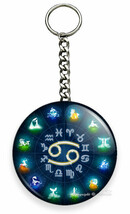 CANCER ZODIAC HOROSCOPE LUCKY ASTROLOGY SIGN KEYCHAIN KEY CHAIN RING GIF... - $18.99 CAD+