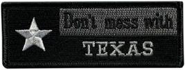 Don&#39;t Mess with Texas Flag Patch [&quot;Hook&quot; Fastener - 4.0 X 1.5 -DT7] - £7.03 GBP