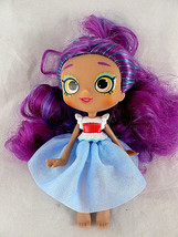 Shopkins Shoppies Doll purple blue hair Beautiful soft hair CUTE! - £5.61 GBP