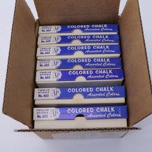 Vtg New Old Stock Binney &amp; Smith #603 Colored Chalk for Art/Paper 7 Boxes 12pcs - £44.81 GBP