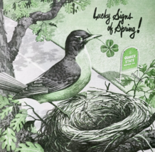 1947 Quaker State Motor Oil Advertisement Robin Bird Spring Automobilia ... - $39.99
