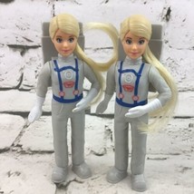 Barbie Astronaut Mini Doll Figure McDonalds Happy Meal Toy 2019 Mattel Lot Of 2 - £6.22 GBP