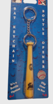 MIAMI MARLINS MINI BASEBALL BAT KEYCHAIN KEY RING WITH BOTTLE OPENER MLB - £6.22 GBP