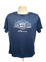 2015 NYRR New York Road Runners United Airlines NYC Half Mens Small Gray Jersey - £14.01 GBP
