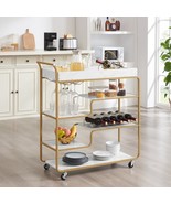 Retro Bar Cart: 6-Tier Wine Rack &amp; Glass Holder - €102,76 EUR